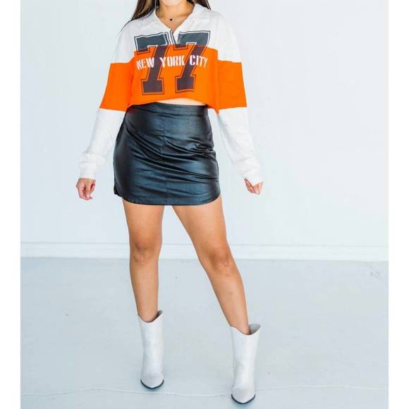 NEW DAYDREAMER new york city 77 rugby polo in orange/multi - Picture 5 of 6